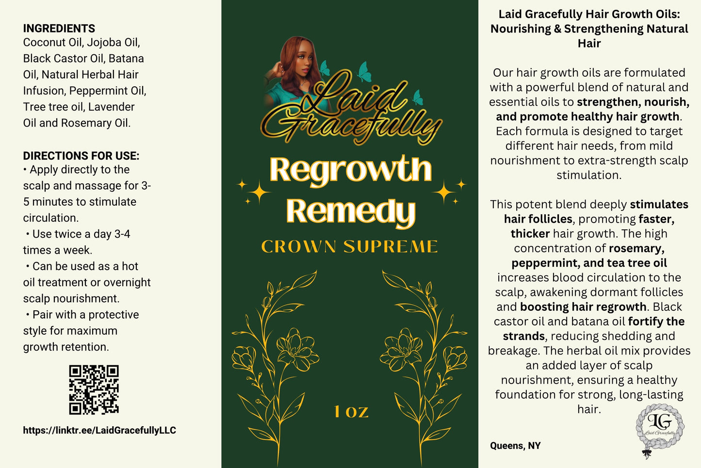Laid Gracefully's Regrowth Remedy Crown Supreme
