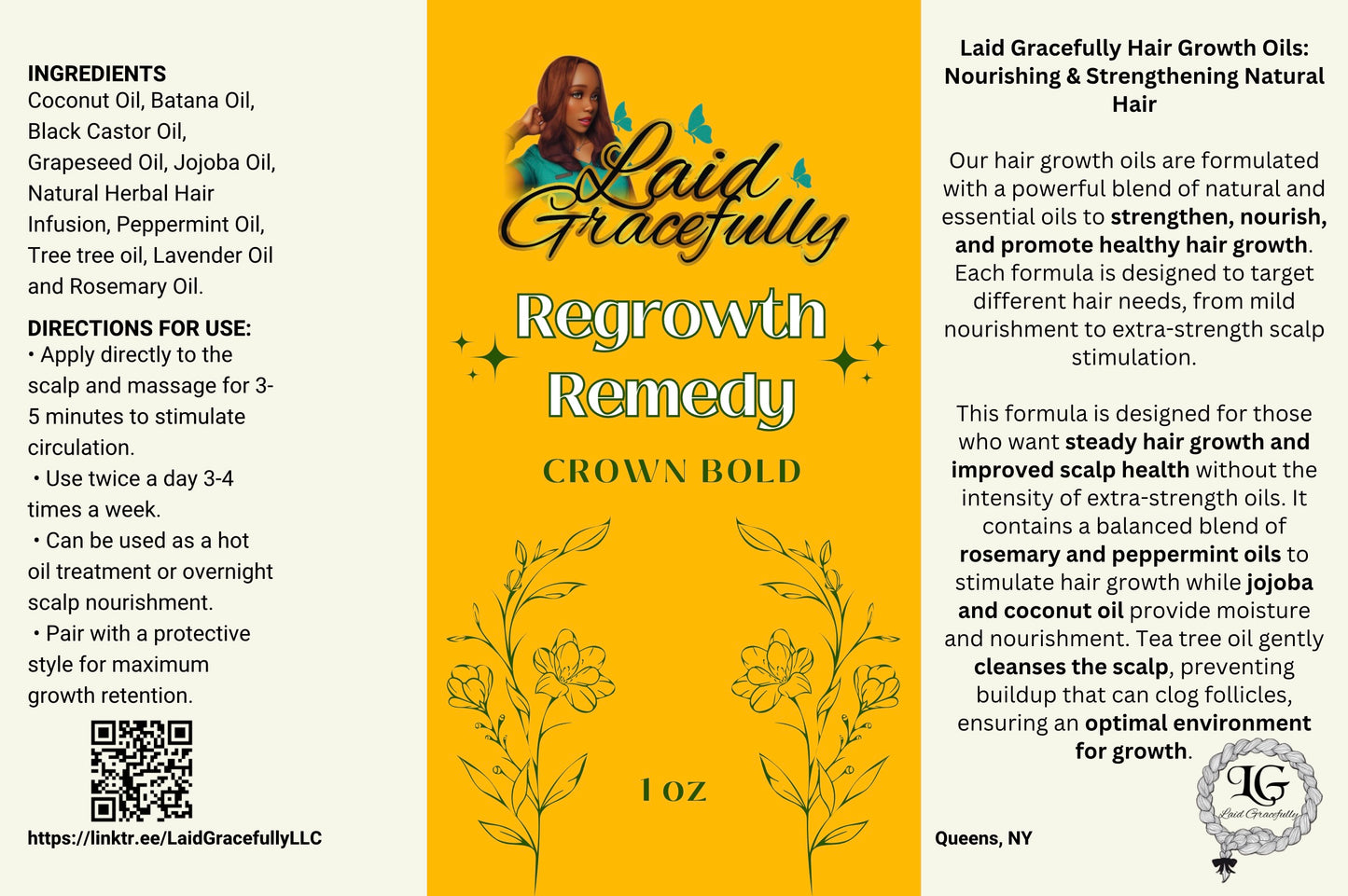 Laid Gracefully’s Regrowth Remedy Crown Bold