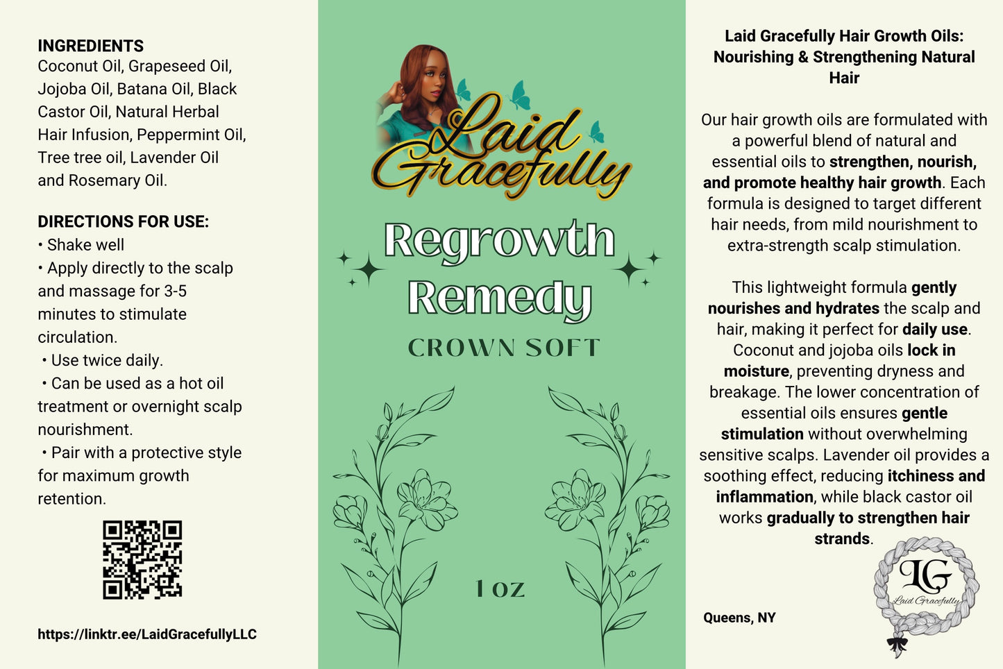 Laid Gracefully’s Regrowth Remedy Crown Soft